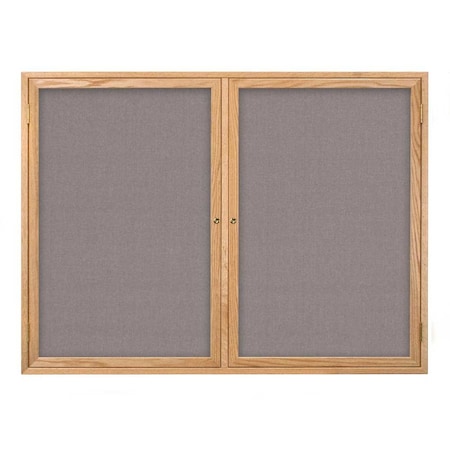 United Visual Products Open Faced Traditional Rounded Corkboard UV643ARC-BRONZE-PEARL